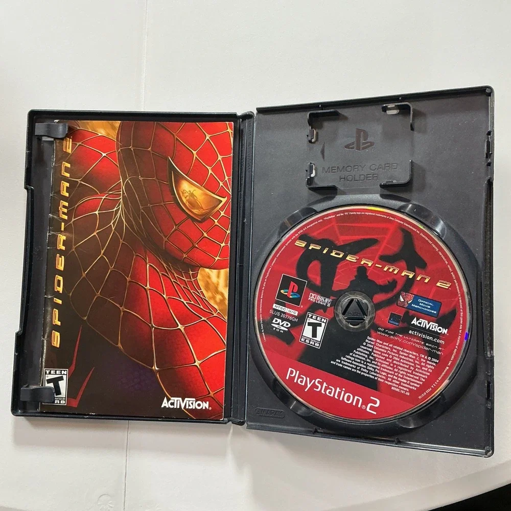 Activision Spider-Man 2 PlayStation 2 CIB PS2 Game Marvel Black Label